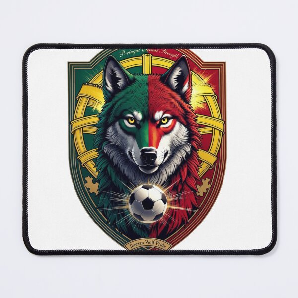 Item preview, Seleção Iberian Wolf Pride T-Shirt, Unbreakable Strength Eternal Mug, Portuguese Triumph Gift designed and sold by YMLux.