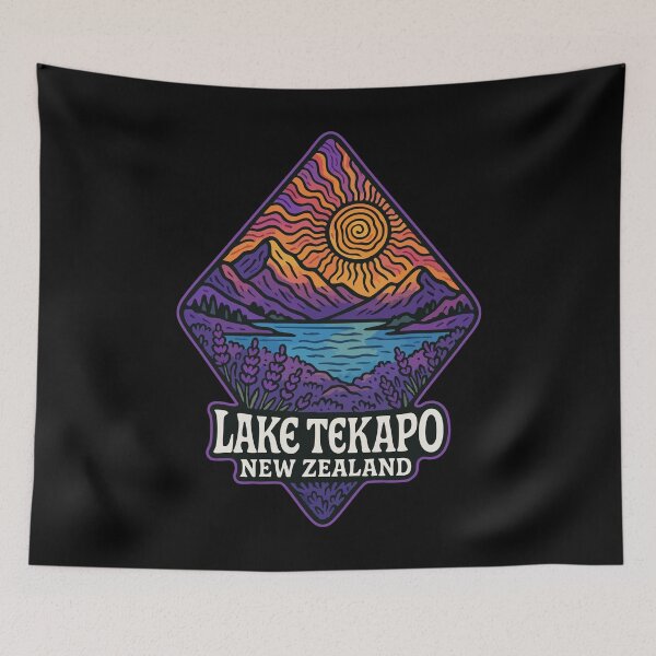 Item preview, Lake Tekapo New Zealand Travel Trippy designed and sold by TomFrontierArt.