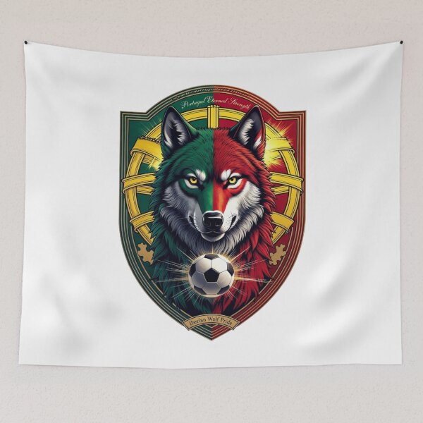 Item preview, Seleção Iberian Wolf Pride T-Shirt, Unbreakable Strength Eternal Mug, Portuguese Triumph Gift designed and sold by YMLux.