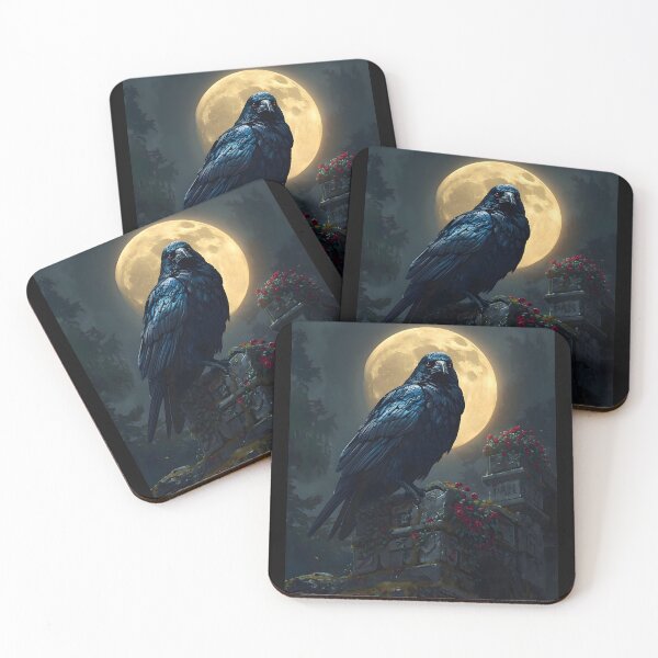 Item preview, The Raven of the Ruins — Dark Gothic Fantasy Art designed and sold by PolarisQuill.