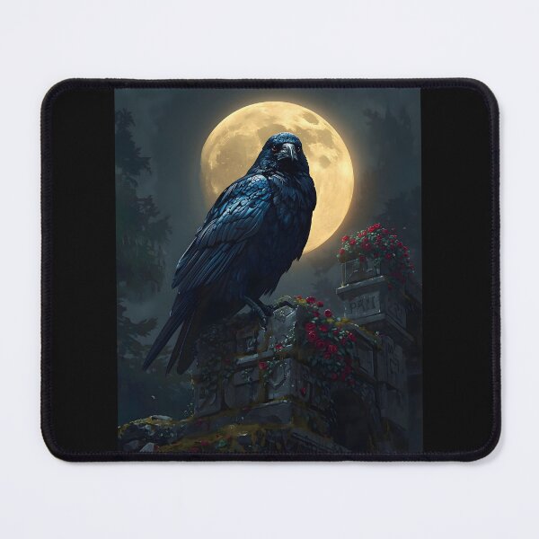 Item preview, The Raven of the Ruins — Dark Gothic Fantasy Art designed and sold by PolarisQuill.