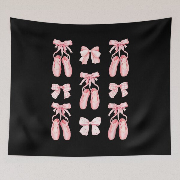 Item preview, Coquette Ballet Dancer Shoes and Pink Bows Ballerina Girl designed and sold by Goleon12.