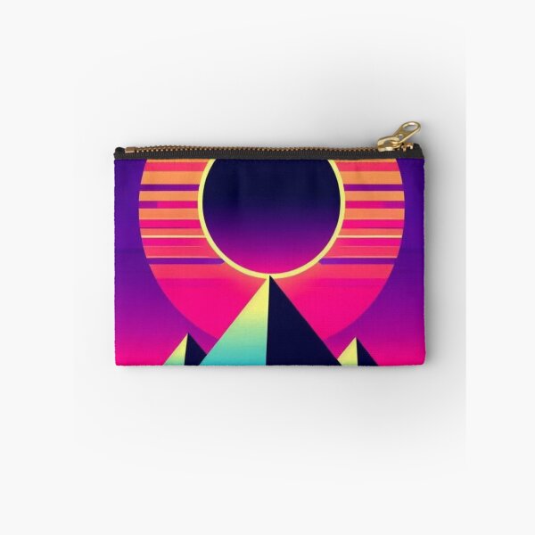 Item preview, Cosmic Pyramids – Neon Eclipse Illustration designed and sold by Dogandesighn.