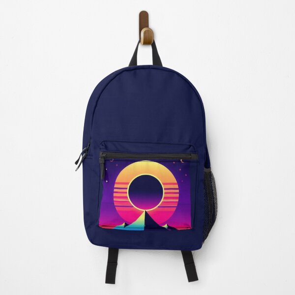Item preview, Cosmic Pyramids – Neon Eclipse Illustration designed and sold by Dogandesighn.