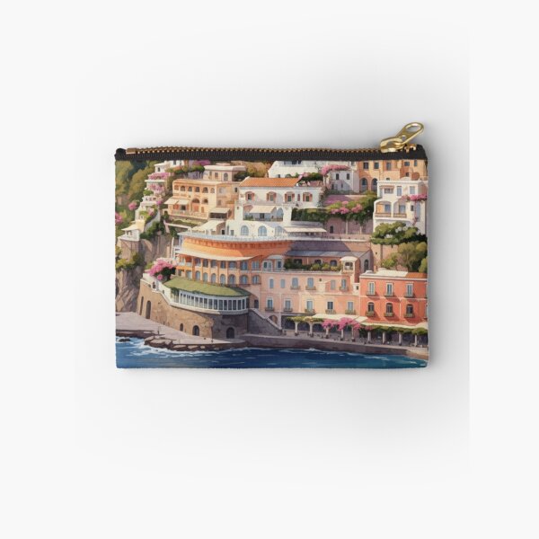 Item preview, Pastel sunset in Positano – Italian coast illustration designed and sold by HeyHas.