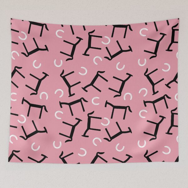 Item preview, Cute horse pink seamless pattern designed and sold by SeamlessDsign.