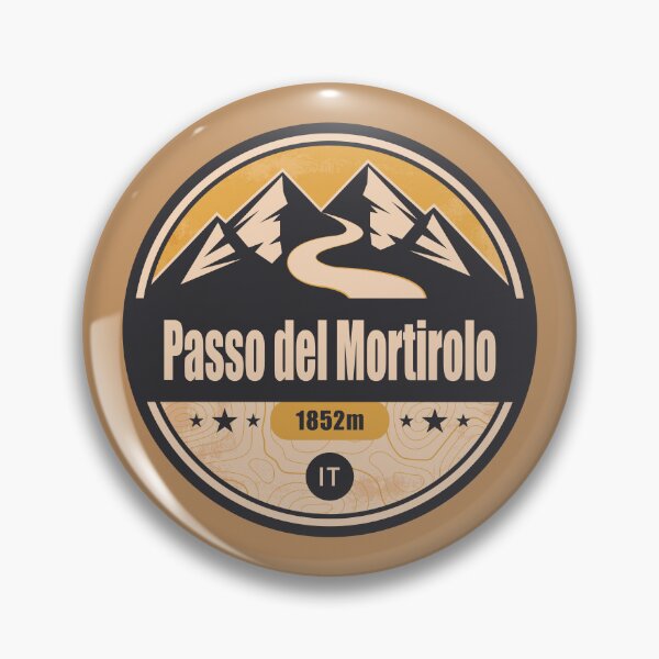 Item preview, Mortirolo Pass Alpine Road Badge designed and sold by CynthiaGraphics.