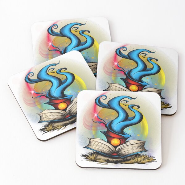 Item preview, Magic Book Spell – Fantasy Wizard Hat Reading Art for Book Lovers designed and sold by ChenEngEng.