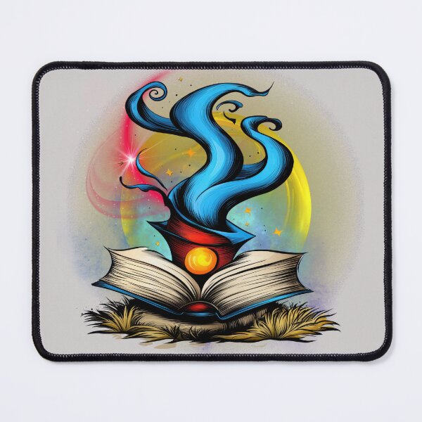 Item preview, Magic Book Spell – Fantasy Wizard Hat Reading Art for Book Lovers designed and sold by ChenEngEng.