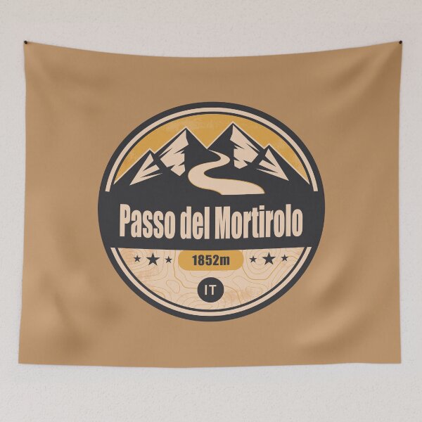 Item preview, Mortirolo Pass Alpine Road Badge designed and sold by CynthiaGraphics.