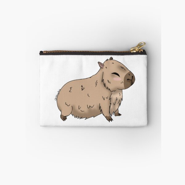 Item preview, Smiling Capybara Cute Zen Kawaii Illustration designed and sold by Nekogobido.