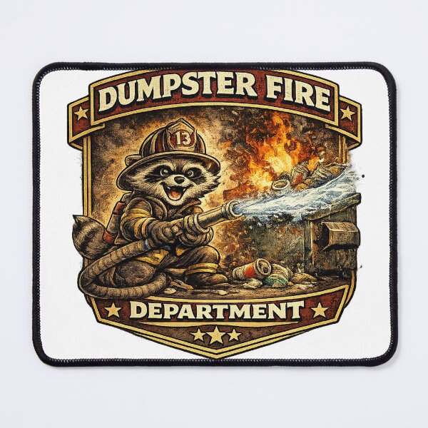 Item preview, Dumpster fire department shirt designed and sold by ZEBBEDE - Minimal Streetwear .