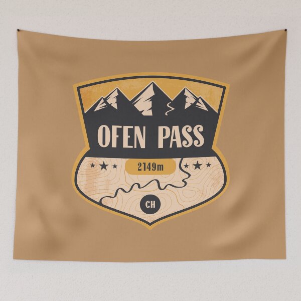 Item preview, Ofen Pass Alpine Road Badge designed and sold by CynthiaGraphics.