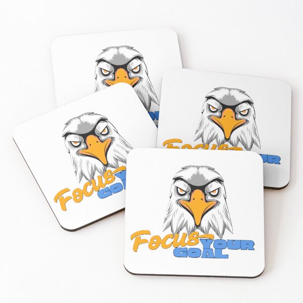 Item preview, Focus Your Goal - Powerful Eagle Motivational Art designed and sold by ArtdesignsA.