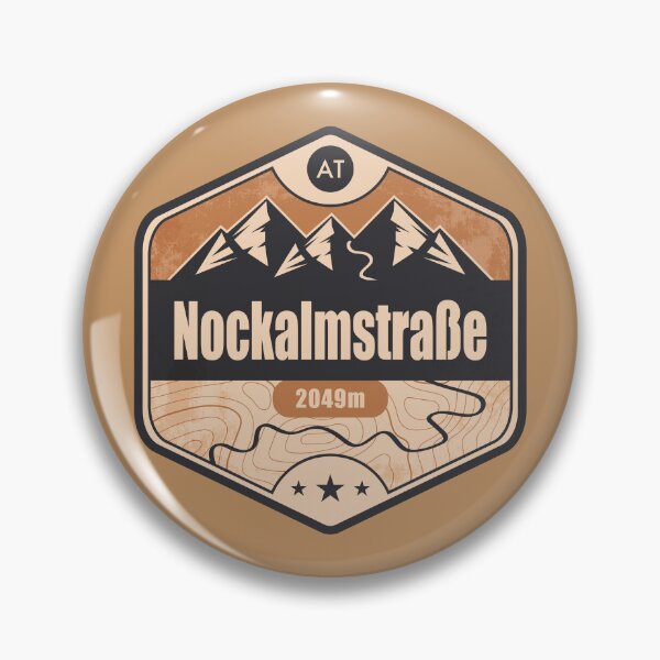 Item preview, Nockalmstrasse Panoramic Alpine Road Badge designed and sold by CynthiaGraphics.