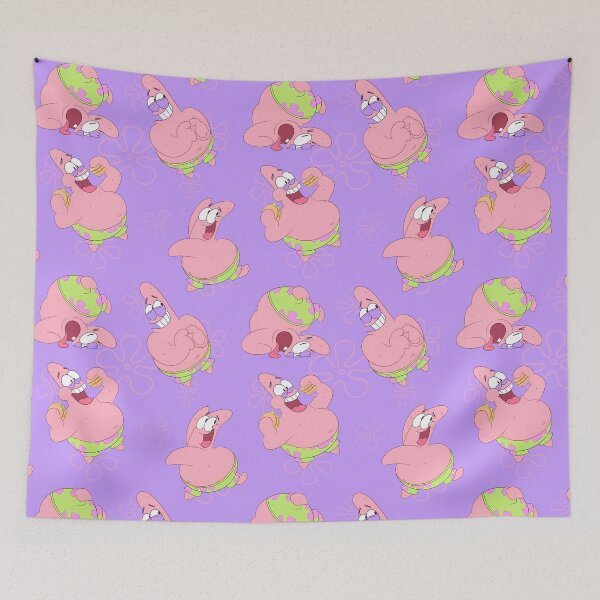 Item preview, Purple Patrick Star Seamless Pattern Illustration designed and sold by Seven Design.