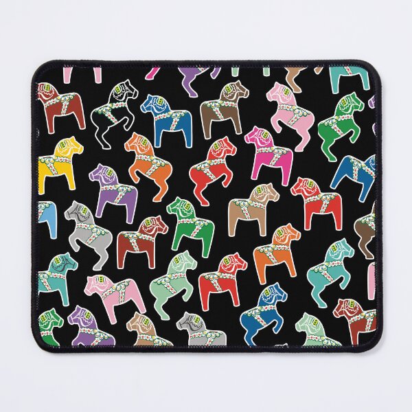 Item preview, The Multi-Colored Dala Horse Pattern designed and sold by knappidesign.