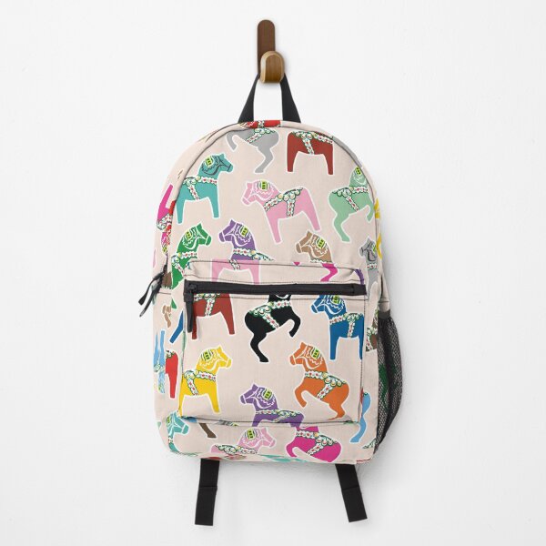 Item preview, The Multi-Colored Dala Horse Pattern designed and sold by knappidesign.