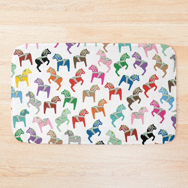 Item preview, The Multi-Colored Dala Horse Pattern designed and sold by knappidesign.