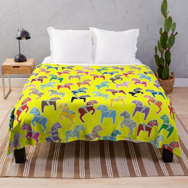 Item preview, The Multi-Colored Dala Horse Pattern designed and sold by knappidesign.