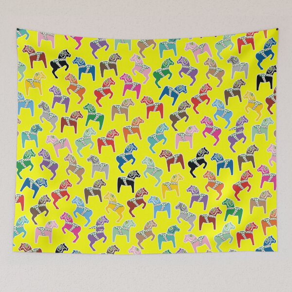 Item preview, The Multi-Colored Dala Horse Pattern designed and sold by knappidesign.