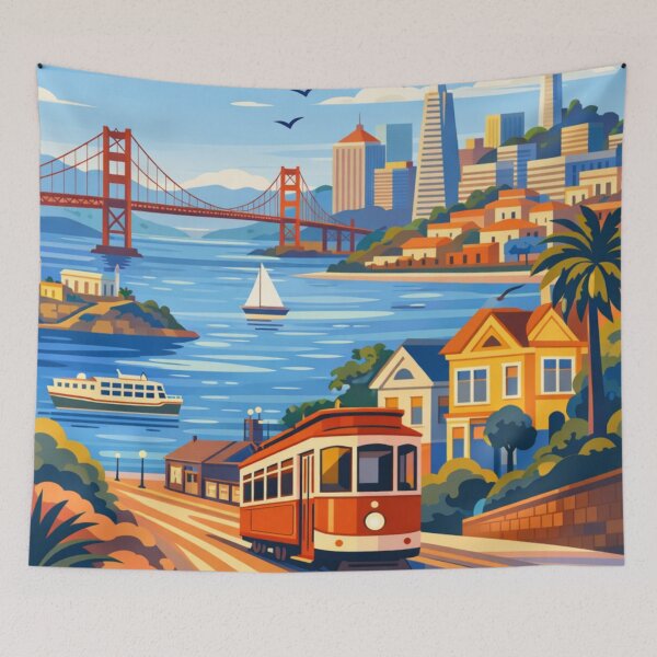 Item preview, San Francisco Postcard  designed and sold by MatthewHeights.