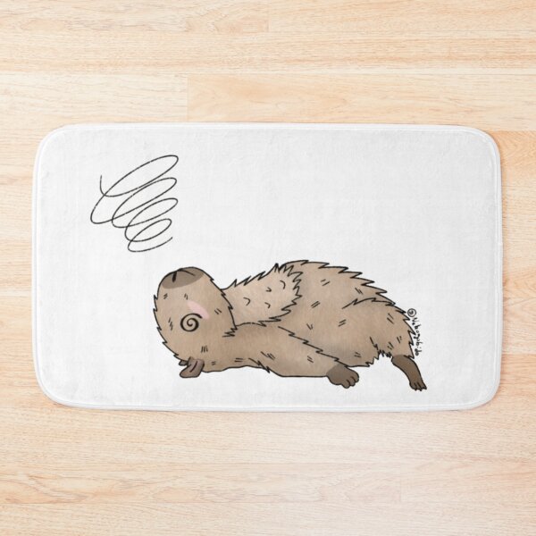 Item preview, Dizzy, Tired Capybara - Kawaii Humor Illustration designed and sold by Nekogobido.