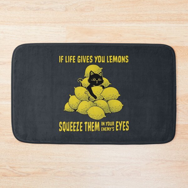 Item preview, If Life Gives You Lemons Squeeze Them Black Cat by Tobe Fonseca designed and sold by Tobe Fonseca®.