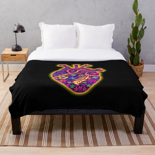 Item preview, Tropical Neon Floral Heart designed and sold by MidnightVisionStudio.