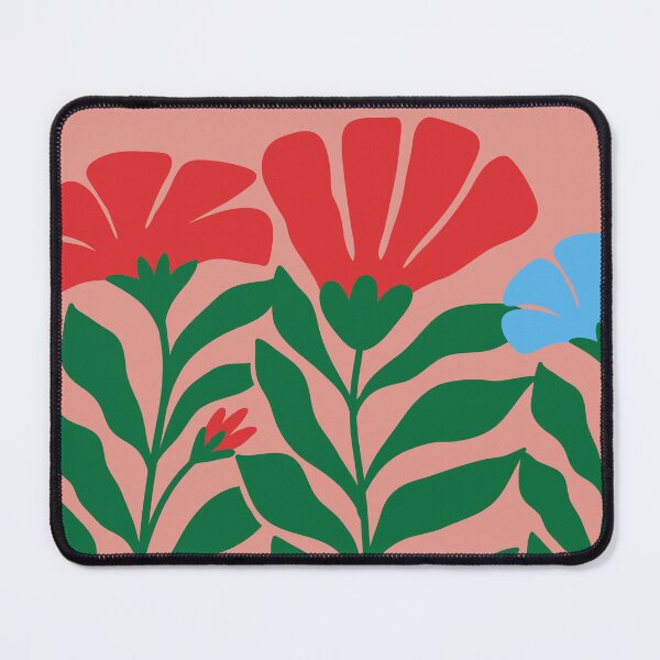 Item preview, Poppy Swirl Print,Abstract Flower Painting in Matisse and Hockney Style, White Vase Art with Pink and Orange Stripes, Gouache Illustration with Bold Pastel Colors designed and sold by Colorfuly.