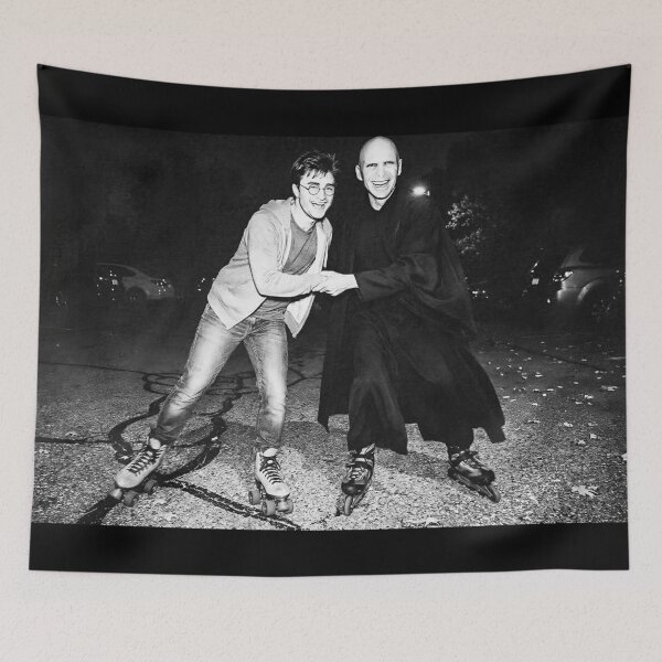 Item preview, Harry and Voldie Rollerskating, Trail Cam Wizard Meme designed and sold by WilliaMaler.