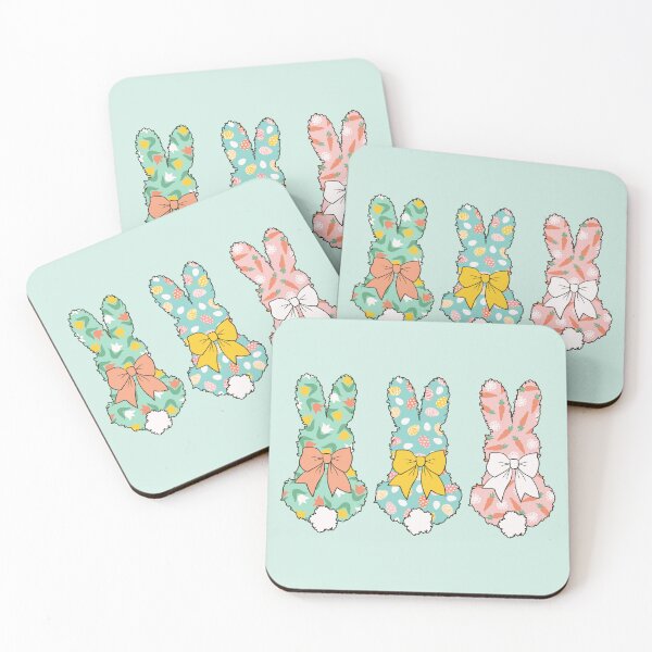 Item preview, Easter Bunny Butts With Bows & Patterns designed and sold by ketrena.