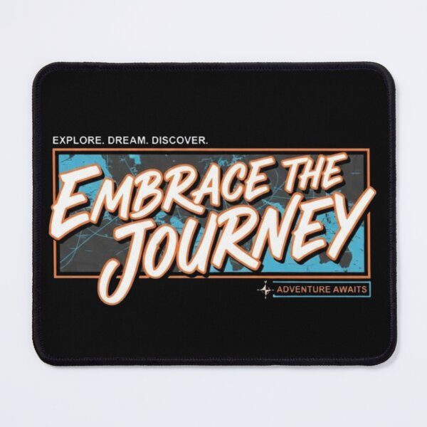 Item preview, “Embrace the Journey – Global Adventure Motivation” designed and sold by Dogandesighn.