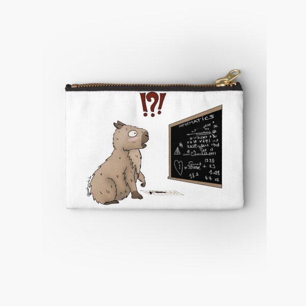 Item preview, Capybara Confused by Mathematics Humorous Illustration. designed and sold by Nekogobido.
