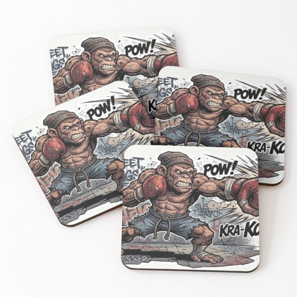 Item preview, Punch Monkey – Angry Street Fighter designed and sold by JordanInk Studio.