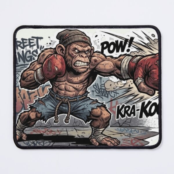 Item preview, Punch Monkey – Angry Street Fighter designed and sold by JordanInk Studio.