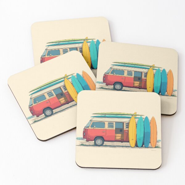 Item preview, Surfboards by a red van designed and sold by anytka.