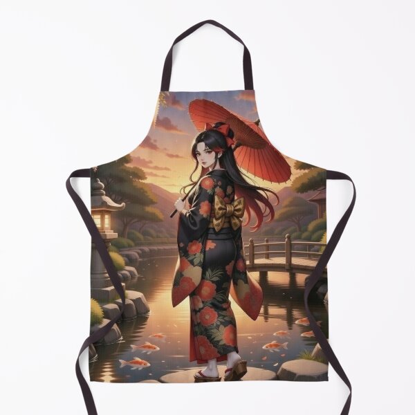 Item preview, Wisteria Sunset Kimono Maiden designed and sold by RadaQueen.