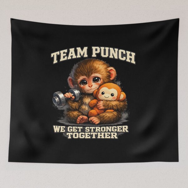 Item preview, Team Punch Cute Baby Monkey designed and sold by LunaMagicStudio.