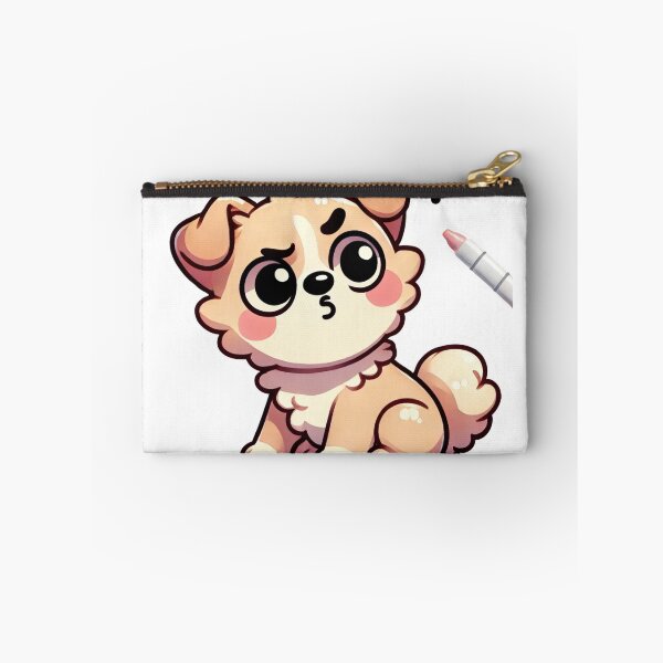 Item preview, Confused Puppy Sticker – Cute “Huh?” Dog Meme designed and sold by freespirit03.