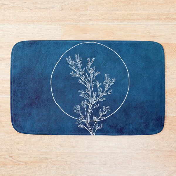 Item preview, Floral design on a blue background designed and sold by anytka.