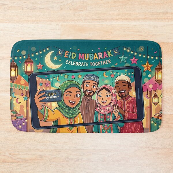 Item preview, Eid Selfie - Cute Muslim Friends Celebrating Together designed and sold by WowDezign.