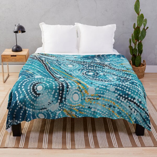 Item preview, Aboriginal Inspired Dot Art - Turquoise Drops designed and sold by GrinGalore.