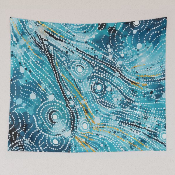 Item preview, Aboriginal Inspired Dot Art - Turquoise Drops designed and sold by GrinGalore.