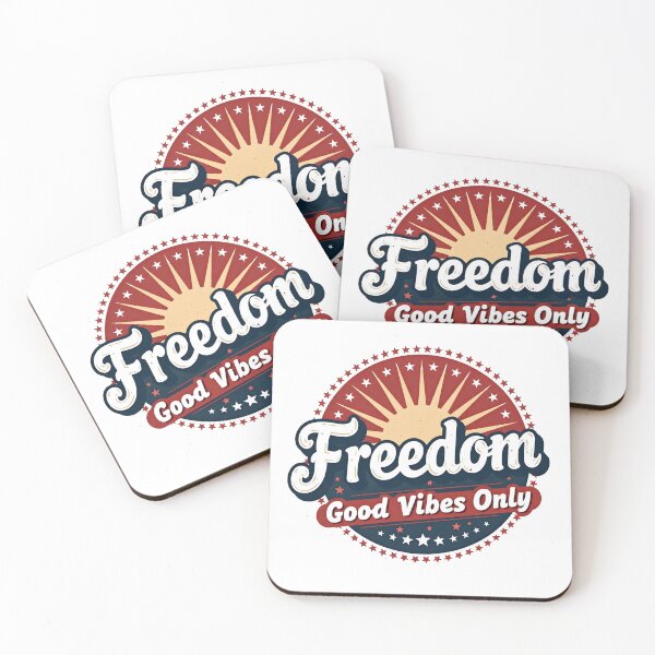 Item preview, Freedom Good Vibes Only Shirt – Retro 70s Groovy Patriotic 4th of July Design designed and sold by relso.