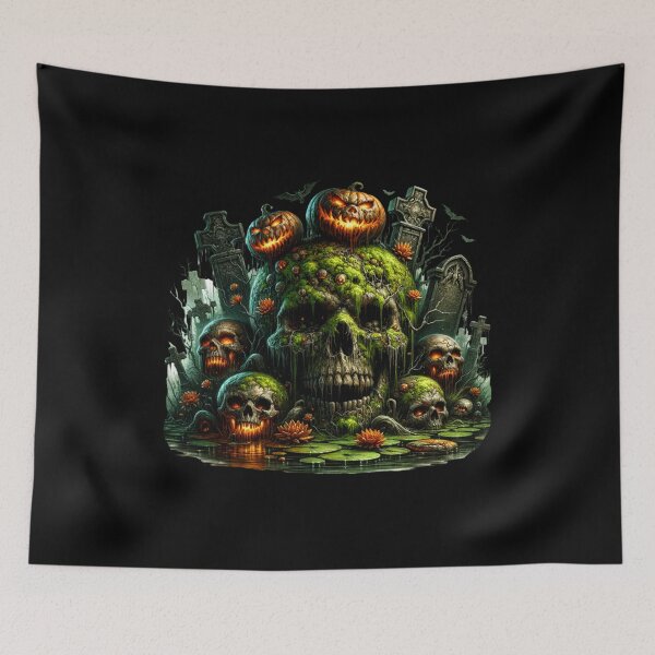 Item preview, Horror Skull Aesthetic – Creepy Gothic Skull Design designed and sold by artedigital99.