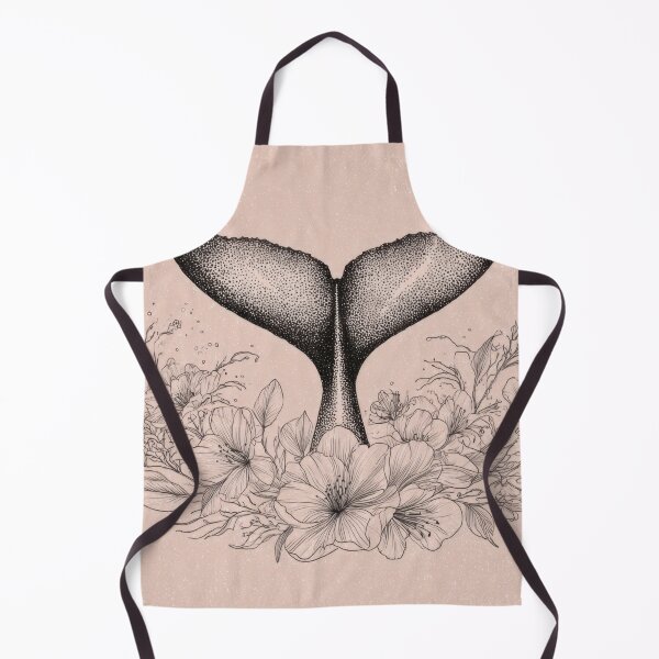 Item preview, A whale tail rising above flowers designed and sold by anytka.