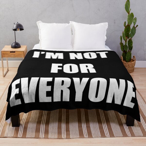 Item preview, I'm Not For Everyone Sassy Quote Minimalist Typography designed and sold by Vision Crafted.