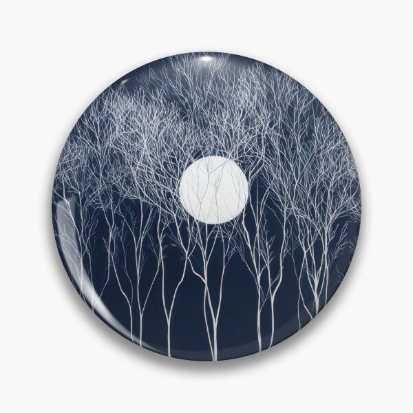 Item preview, Moonlight shines on trees at night designed and sold by anytka.