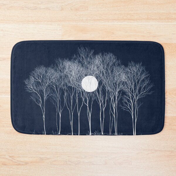 Item preview, Moonlight shines on trees at night designed and sold by anytka.